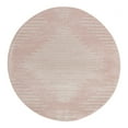 thumbnail image 1 of Unique Loom Kai Collection Area Rug - Warrior (6' 1" Round Pink/Ivory), 1 of 11