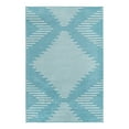 thumbnail image 1 of Unique Loom Kai Collection Area Rug - Warrior (6' 1" x 9' Rectangle Light Blue/Ivory), 1 of 12