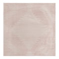 thumbnail image 1 of Unique Loom Kai Collection Area Rug - Warrior (7' 1" Square Pink/Ivory), 1 of 11