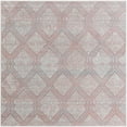 thumbnail image 1 of Unique Loom Kamala Washable Collection Area Rug - Modern Trellis (5' 3" Square Rose Pink/Gray), 1 of 8