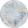 thumbnail image 1 of Unique Loom Kamala Washable Collection Area Rug - Vintage (3' 3" Round Multi/Blue), 1 of 7