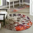 thumbnail image 1 of Unique Loom Haerfest Collection Area Rug - Kenya (3' 3" Round Multi/Light Brown), 1 of 7