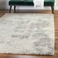 thumbnail image 1 of Unique Loom Soft Touch Shag Collection Area Rug - Kofi (3' 3" x 5' 3" Rectangle Pink/Ivory), 1 of 7
