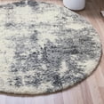 thumbnail image 1 of Unique Loom Soft Touch Shag Collection Area Rug - Kofi (8' Round Smoke Gray/Ivory), 1 of 6