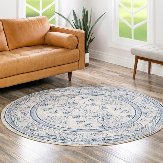 Unique Loom Botanica La Jolla Rug, Blue (12' 2 x 12' 2)