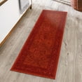 thumbnail image 1 of Unique Loom La Jolla Collection Area Rug - Floral (2' 7" x 10' Runner Rust Red), 1 of 7