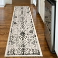 thumbnail image 1 of Unique Loom La Jolla Collection Area Rug - Traditional (2' 7" x 10' Runner Ivory and Gray/Black), 1 of 7