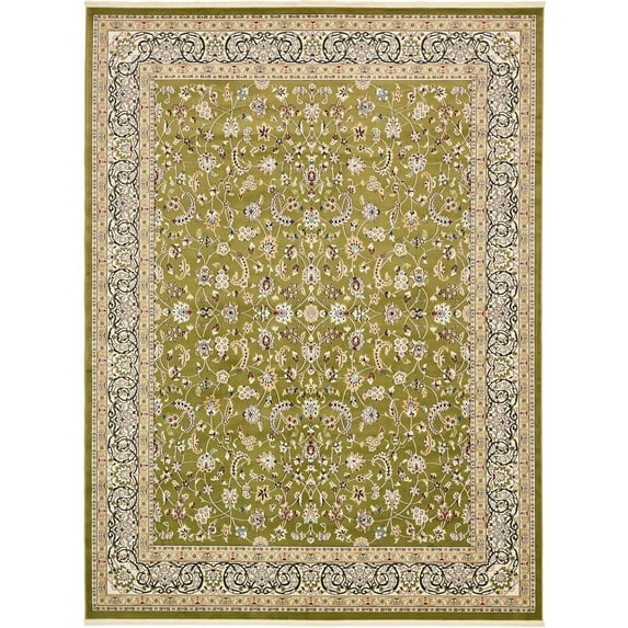 Unique Loom Leeds Narenj Vintage Floral Area Rug or Runner