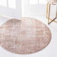 thumbnail image 1 of Unique Loom Leila Collection Area Rug (3' 3" Round Beige/Ivory), 1 of 9