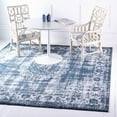 thumbnail image 1 of Unique Loom Leila Rug Dark Blue/Ivory 7' 10" Square Perfect For Dining Room Living Room Bed Room, 1 of 7