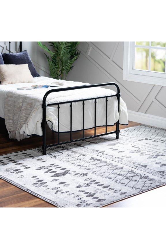 Unique Loom Leipzig Collection Area Rug - Dresden (2' 2" x 3' 1" Rectangle Gray/Ivory)