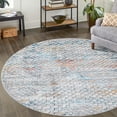 thumbnail image 1 of Unique Loom Leipzig Collection Area Rug - Grunderzeit (7' 1" Round Multi/Black), 1 of 7