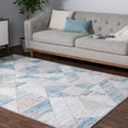 thumbnail image 1 of Unique Loom Leipzig Collection Area Rug - Wagner (9' x 12' 2" Rectangle Blue/Beige), 1 of 7