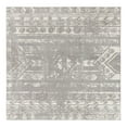 thumbnail image 1 of Unique Loom Lennon Collection Area Rug - Zal (10' Square Gray and Ivory), 1 of 11