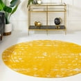 thumbnail image 1 of Unique Loom Lennon Collection Area Rug - Zal (3' 1" Round Yellow/Ivory), 1 of 7