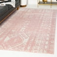 thumbnail image 1 of Unique Loom Lennon Collection Area Rug - Zal (5' 3" x 8' Rectangle Pink/Ivory), 1 of 7