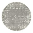 thumbnail image 1 of Unique Loom Lennon Collection Area Rug - Zal (6' 1" Round Gray and Ivory), 1 of 11