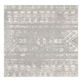thumbnail image 1 of Unique Loom Lennon Collection Area Rug - Zal (7' 1" Square Gray and Ivory), 1 of 11