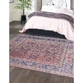 thumbnail image 1 of Unique Loom Timeless Collection Area Rug - Levi (7' 6" Square Navy Blue/Orange), 1 of 6