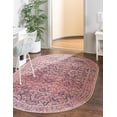 thumbnail image 1 of Unique Loom Timeless Collection Area Rug - Levi (2' x 3' 1" Oval Navy Blue/Orange), 1 of 9