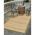 thumbnail image 1 of Unique Loom Lines Indoor/Outdoor Border Rug Beige/Brown 6' 1" x 9' Rectangle Border Contemporary Perfect For Patio Deck Garage Entryway, 1 of 3