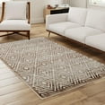 thumbnail image 1 of Unique Loom Hermitage Collection Area Rug - Loggias (9' x 11' 8" Rectangle Chocolate Brown/Black), 1 of 6