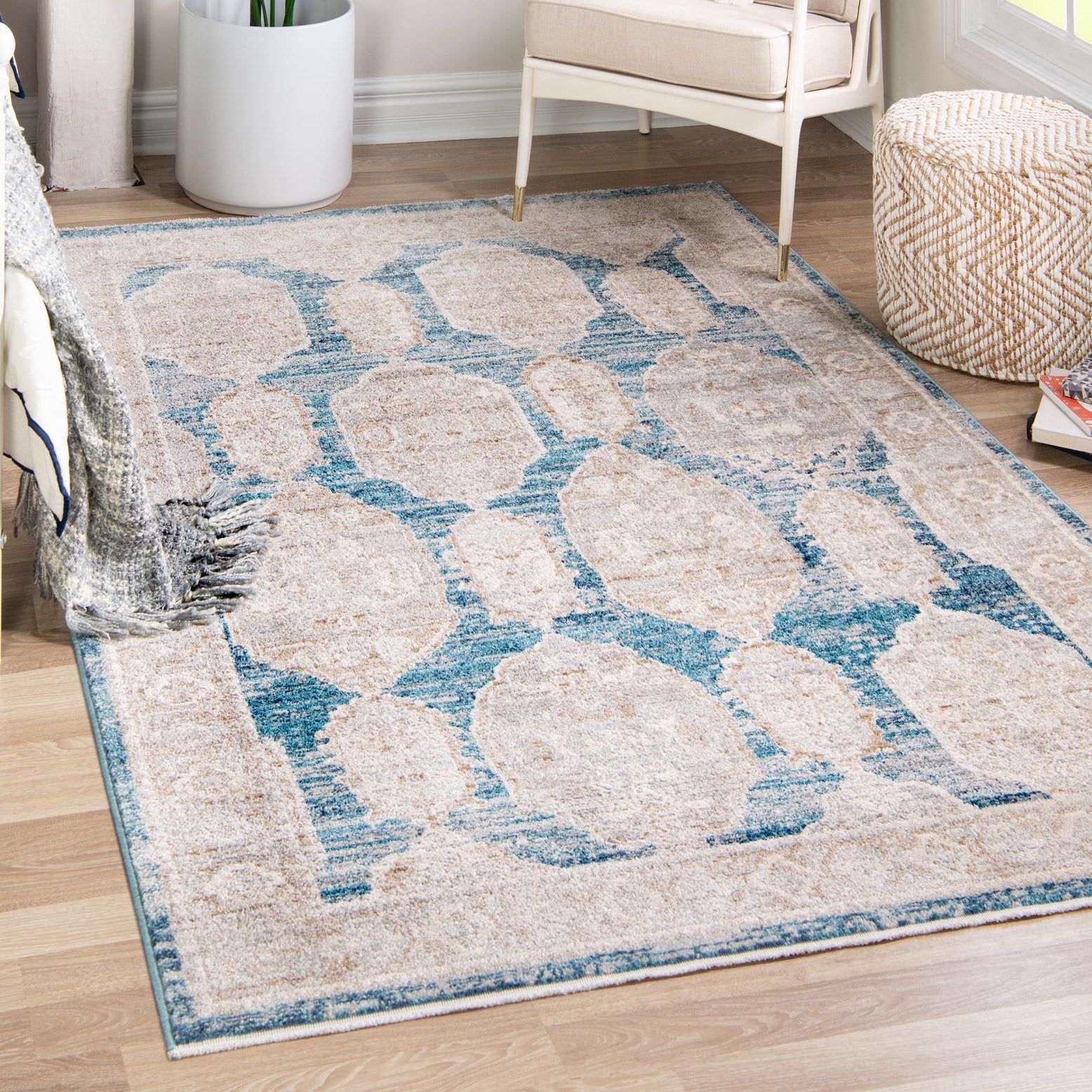 Unique Loom Lola Collection Area Rug - Bold (7' x 10' 2