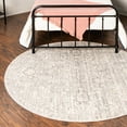 thumbnail image 1 of Unique Loom Lola Collection Area Rug - Classic (5' 2" Round Gray/Cream), 1 of 6