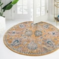 thumbnail image 1 of Unique Loom Lola Collection Area Rug - Classic (5' 2" Round Yellow/Light Blue), 1 of 7