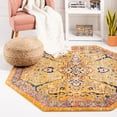 thumbnail image 1 of Unique Loom Lola Collection Area Rug - Vivacious (5' Octagon Yellow/Gray), 1 of 7