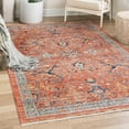 thumbnail image 1 of Unique Loom Lola Collection Area Rug - Vivacious (7' 10" x 10' 2" Rectangle Brick Red/Gray), 1 of 7