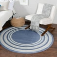 thumbnail image 1 of Unique Loom Lotus Collection Area Rug - Guyana (7' Round Blue/Light Blue), 1 of 7