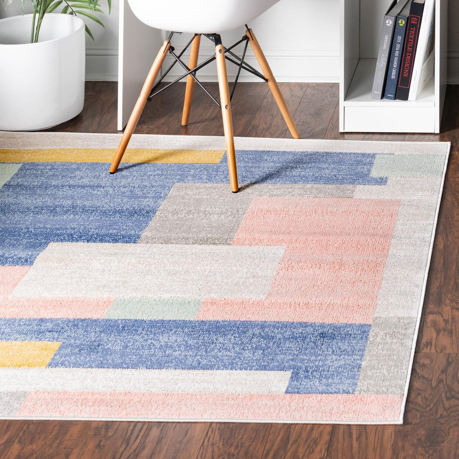 Unique Loom Lotus Collection Area Rug - Momo (6' Square Multi/Light ...