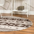 thumbnail image 1 of Unique Loom Lucerne Collection Area Rug - Rosengart (5' 3" Round Beige/Ivory), 1 of 10