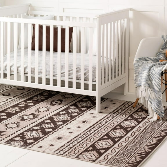 Unique Loom Lucerne Collection Area Rug - Rosengart (7' 10" x 10' Rectangle Beige/Ivory)