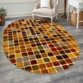 thumbnail image 1 of Unique Loom Cafe Collection Area Rug - Lungo (7' 10" x 10' Oval Multi/Beige), 1 of 6
