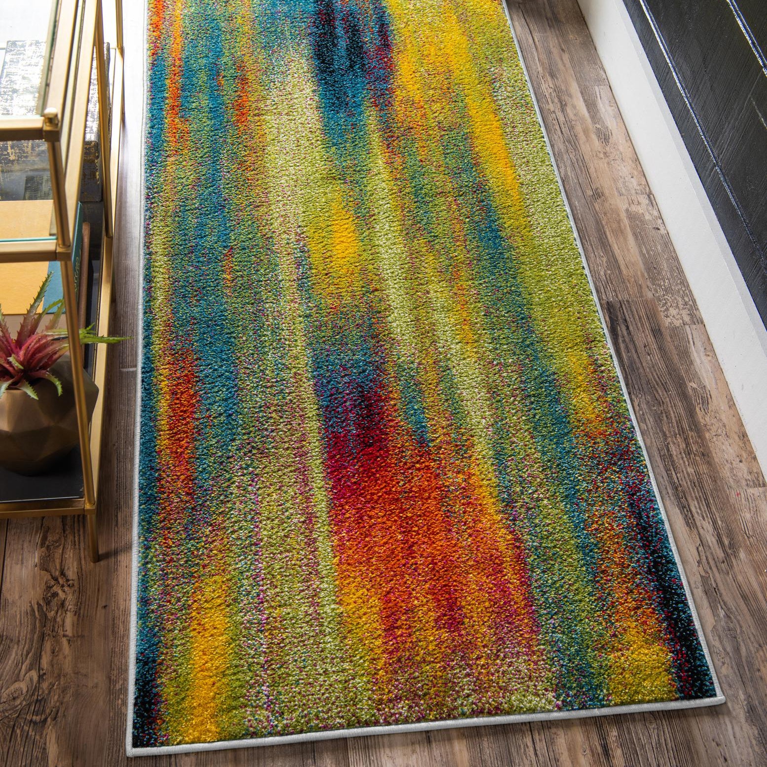 Unique Loom Lyon Collection Area Rug - Amber (2' x 6' 1" Runner Multi ...