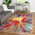thumbnail image 1 of Unique Loom Lyon Collection Area Rug - Ruby (6' 1" x 9' Rectangle Multi/Blue), 1 of 7