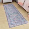 thumbnail image 1 of Unique Loom Maahru Collection Area Rug - New Moon (2' x 8' Runner Blue/Gray), 1 of 7
