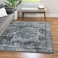 thumbnail image 1 of Unique Loom Medina Collection Area Rug - Magnet (6' 7" x 9' Rectangle Steel Gray/Ivory), 1 of 7