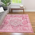 thumbnail image 1 of Unique Loom Medina Collection Area Rug - Magnet (7' 10" x 10' 4" Rectangle Plumrose Pink/Ivory), 1 of 12