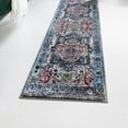 thumbnail image 1 of Unique Loom Medina Collection Area Rug - Magnet (2' 2" x 7' 10" Runner Powder Blue/Black), 1 of 7