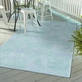 thumbnail image 1 of Unique Loom Aruba Outdoor Collection Area Rug - Malmok (2' x 3' Rectangle Navy Blue/Light Green), 1 of 7