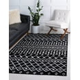 thumbnail image 1 of Unique Loom Mamounia Moroccan Trellis Rug Black/Ivory 3' 3" x 5' 3" Rectangle Geometric Tribal Perfect For Living Room Bed Room Dining Room Office, 1 of 2