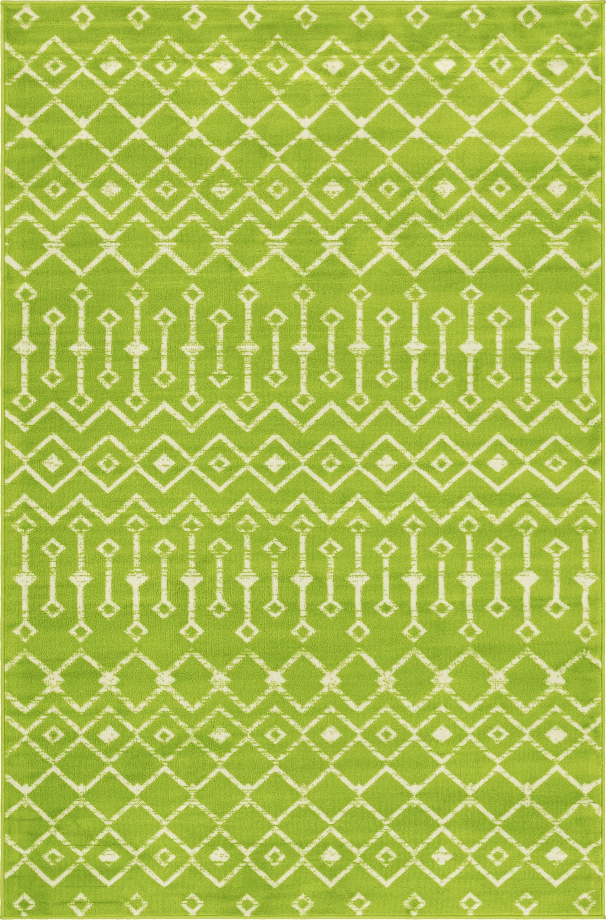 Unique Loom Mamounia Moroccan Trellis Rug Green Ivory 5 3 X 8 unique-loom-mamounia-moroccan-trellis-rug-green-ivory-5-3-x-8