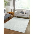 thumbnail image 1 of Unique Loom Moroccan Trellis Collection Area Rug - Mamounia (5' 1" x 8' Rectangle Light Blue/Ivory), 1 of 6