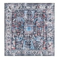 thumbnail image 1 of Unique Loom Mangata Collection Area Rug - Mahtaab (5' 3" Square Black/Blue), 1 of 11