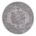 thumbnail image 1 of Unique Loom Mangata Collection Area Rug - Mariah (3' 11" Round Ivory and Gray/Black), 1 of 12