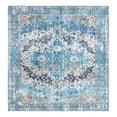thumbnail image 1 of Unique Loom Mangata Collection Area Rug - Mary (5' 3" Square Blue/Black), 1 of 10