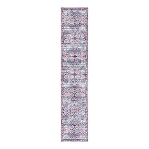 Unique Loom Mangata Collection Area Rug - Maya (2' x 10' Runner Multi/Blue)